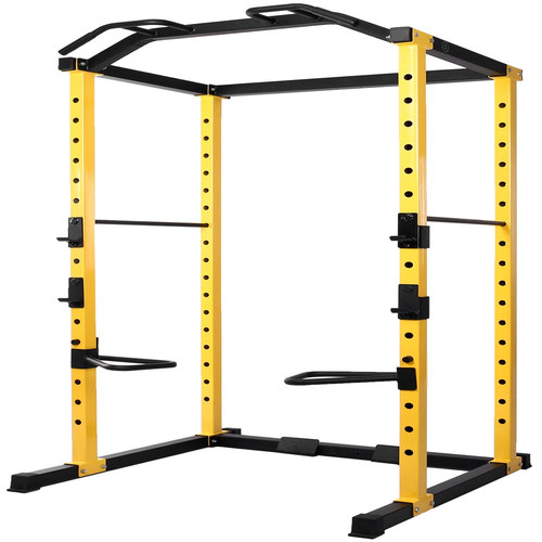 Power cage squat rack - rack, lat