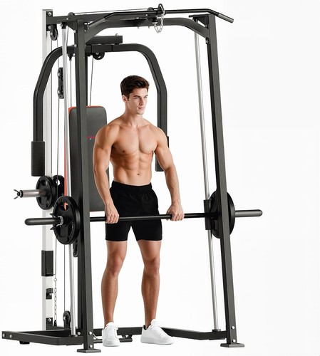 Adjustable squat rack - squat, black