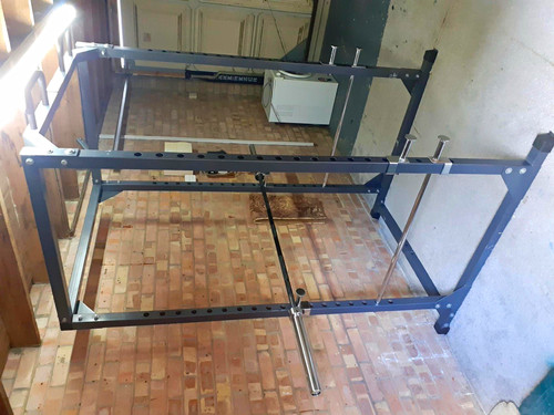 Power rack black adjustable - rack,