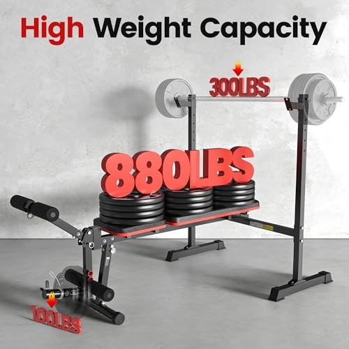 Yagud weight bench set 880lbs - weight,