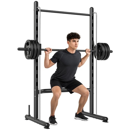 Homcom adjustable squat rack - adjustable,